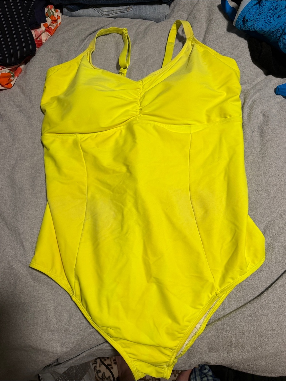 torrid Neon Yellow One-Piece Swimsuit (Sz 3)
